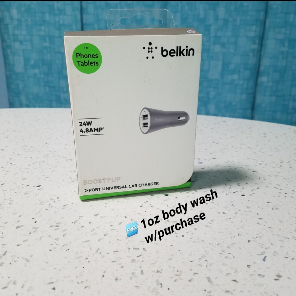 **💙💛**🆕️WT** Belkin 2 Port Car Charger **💙💛**